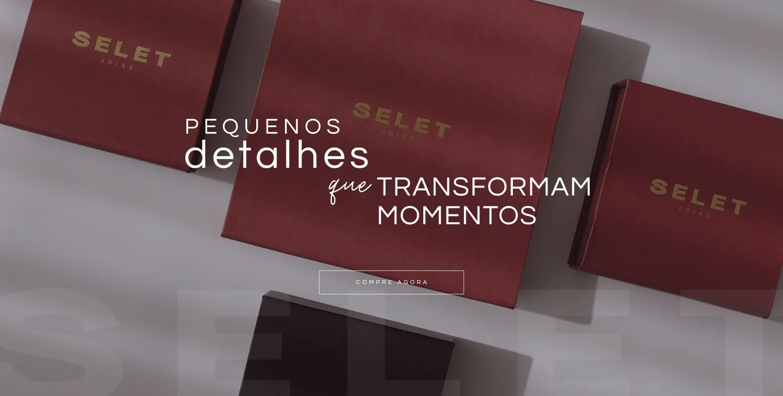 Caixas de joias Selet com detalhes que transformam momentos, design elegante e sofisticado