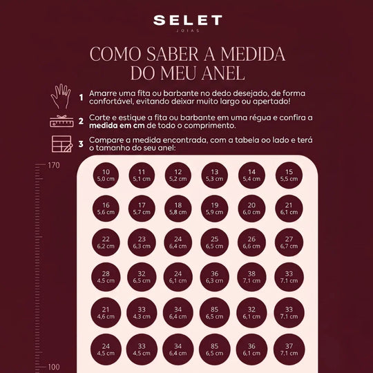 Guia de medidas de anel Selet: como saber a medida do seu anel | Selet Joias