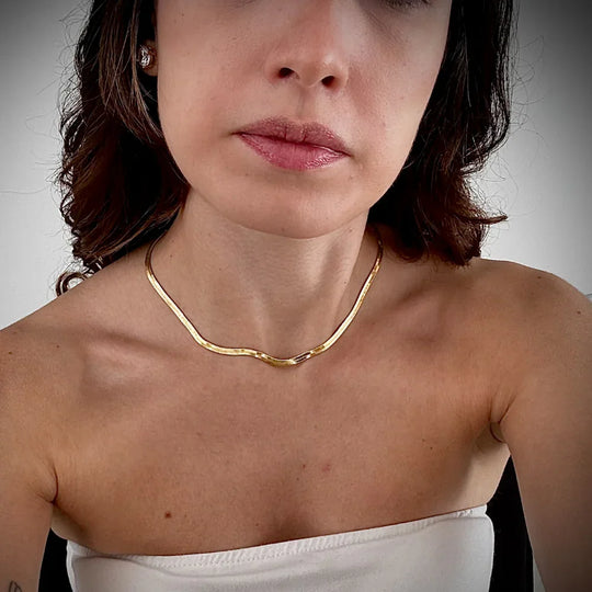 Kit Colar Malha e Colar Bola Banho Ouro 18k – foto 4 | Selet Joias