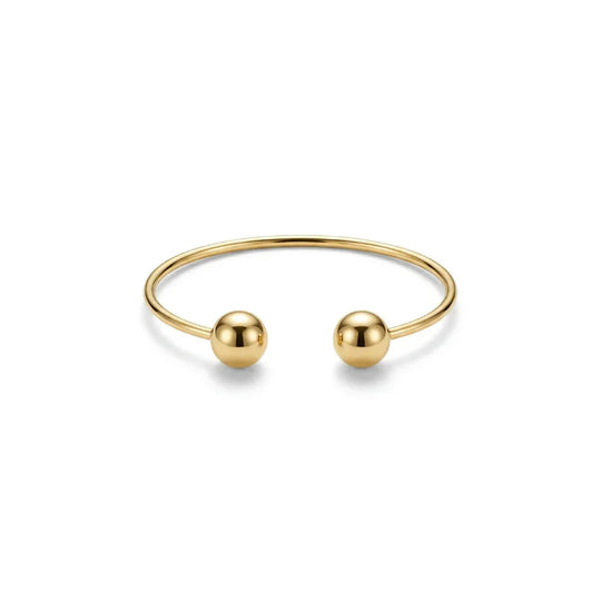 Bracelete Bola Rígido Banho Ouro 18k – foto 2 | Selet Joias
