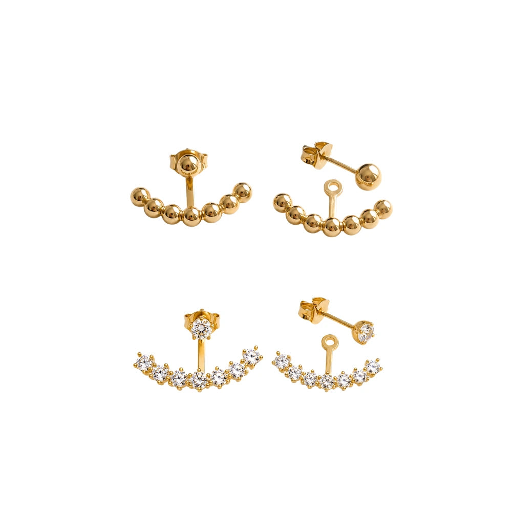 KIT EAR JACKET BANHO OURO