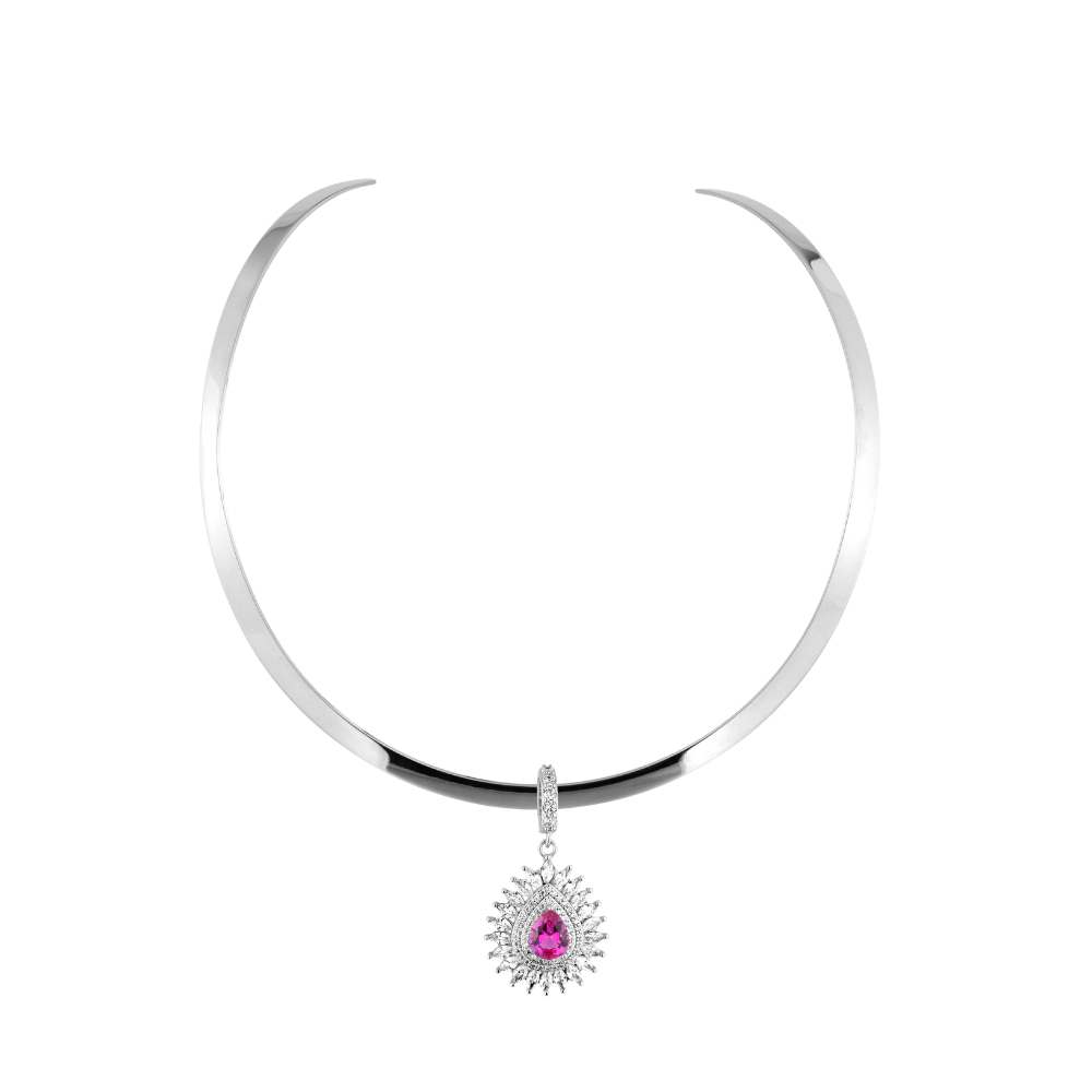 CHOKER CLEÓPATRA RÓDIO + PINGETE ROSA