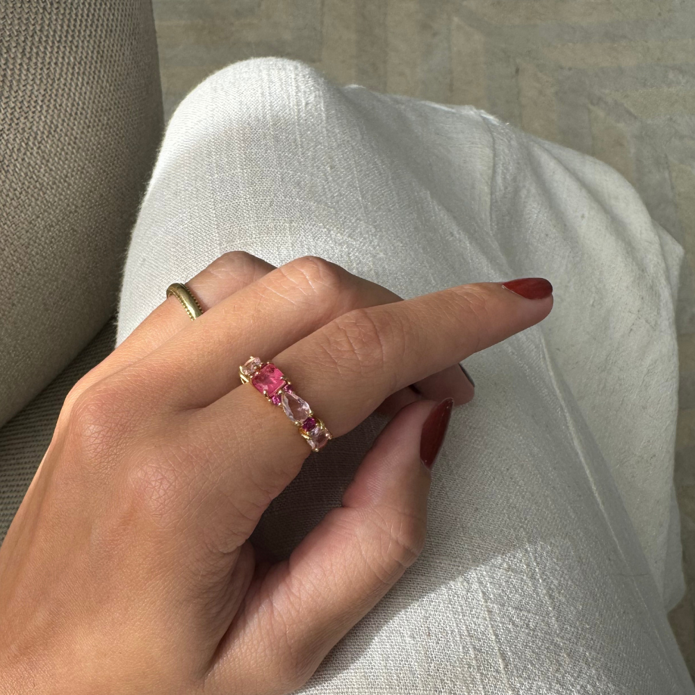 ANEL CRAVEJADO BANHO OURO 18K