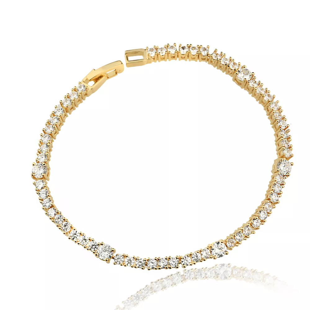 PULSEIRA RIVIERA MINI BANHO RÓDIO OU OURO 18K