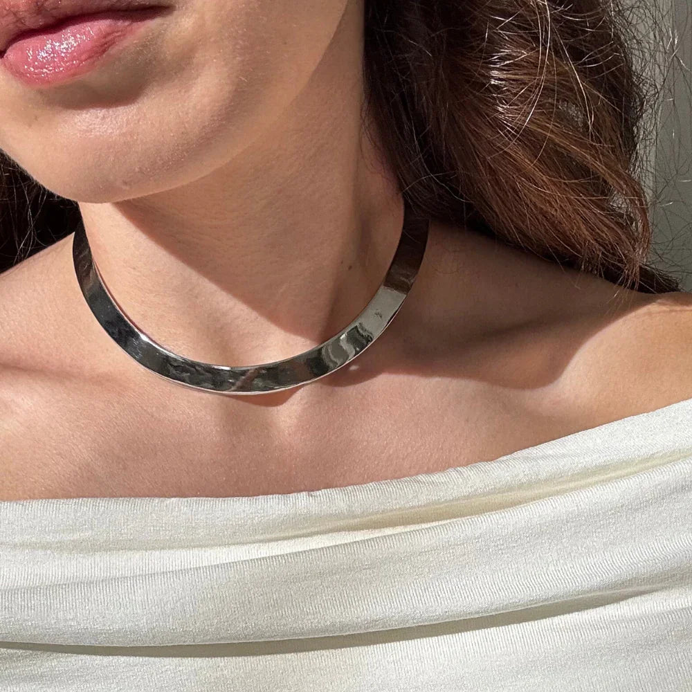 CHOKER CLEÓPATRA BANHO RÓDIO OU OURO 18K