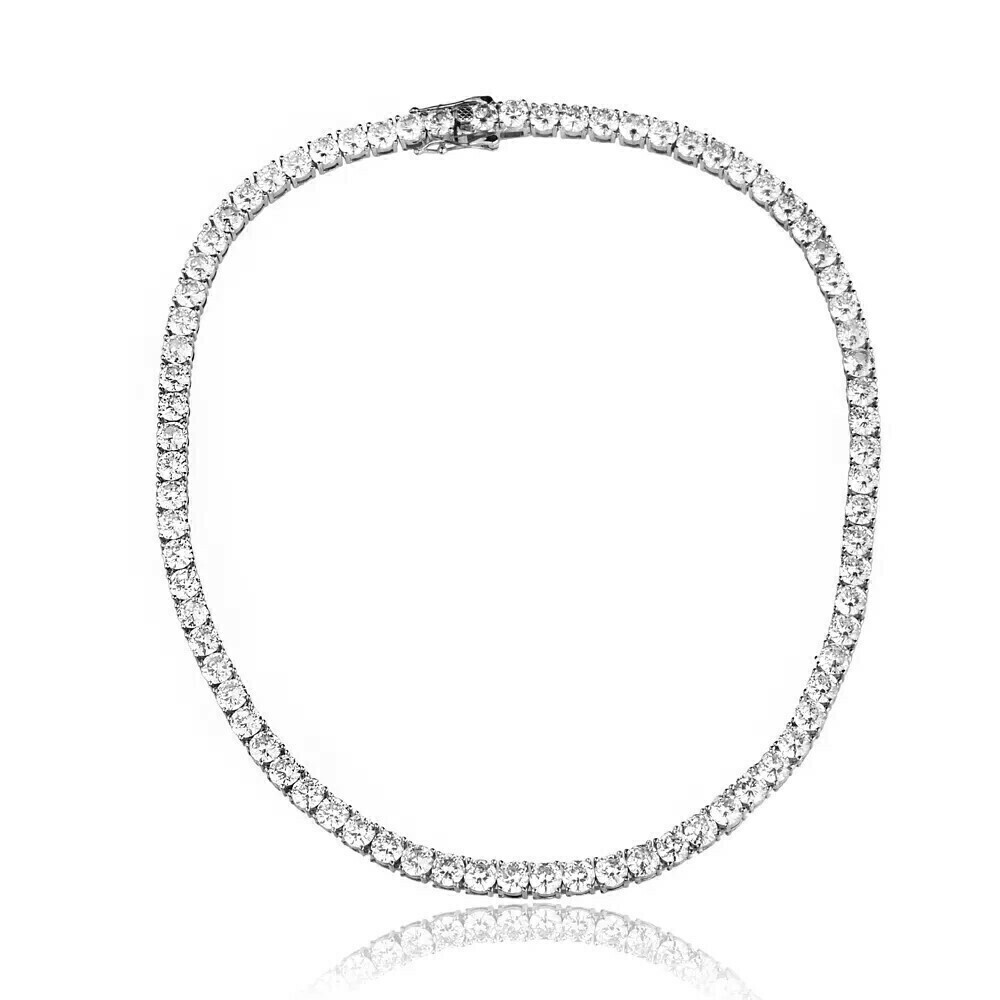 COLAR RIVIERA 4 PONTAS BANHO RÓDIO BRANCO OU OURO 18K