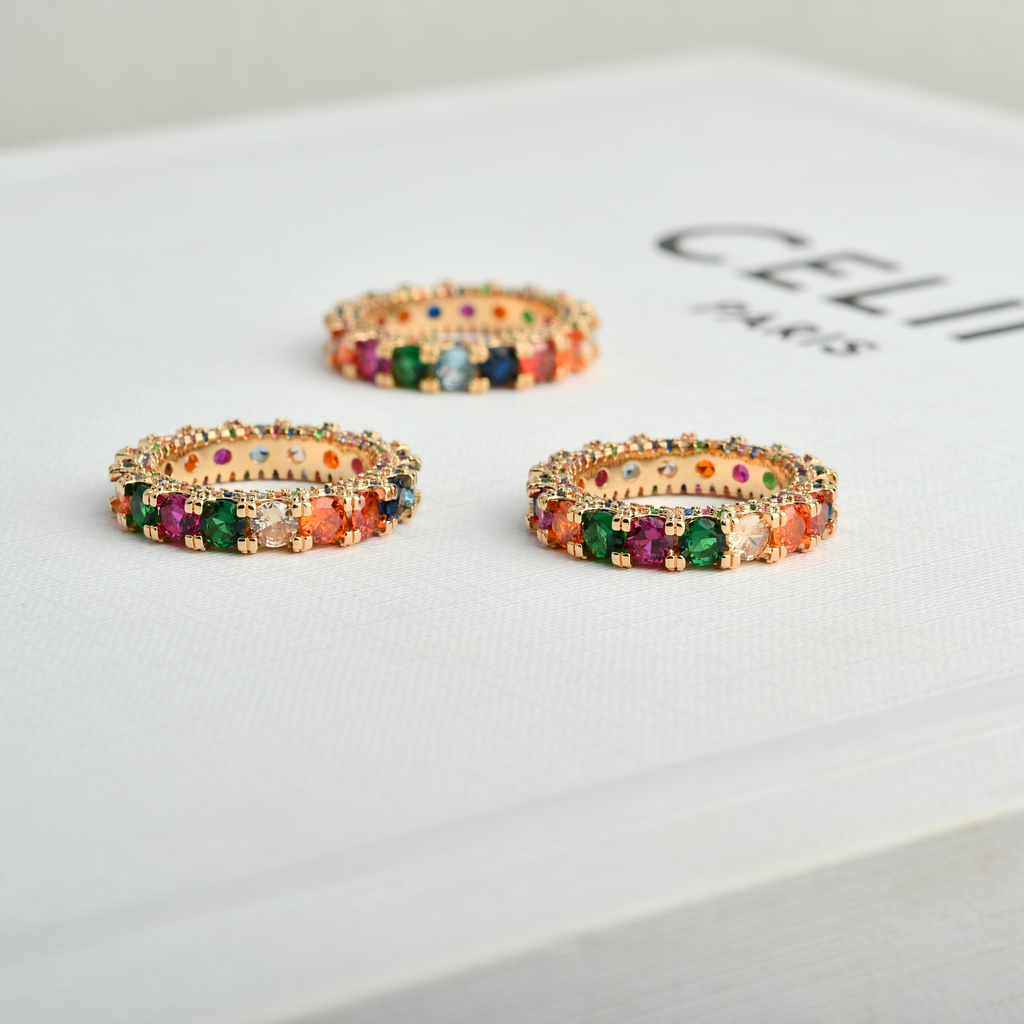 ANEL COROA BANHO OURO 18K