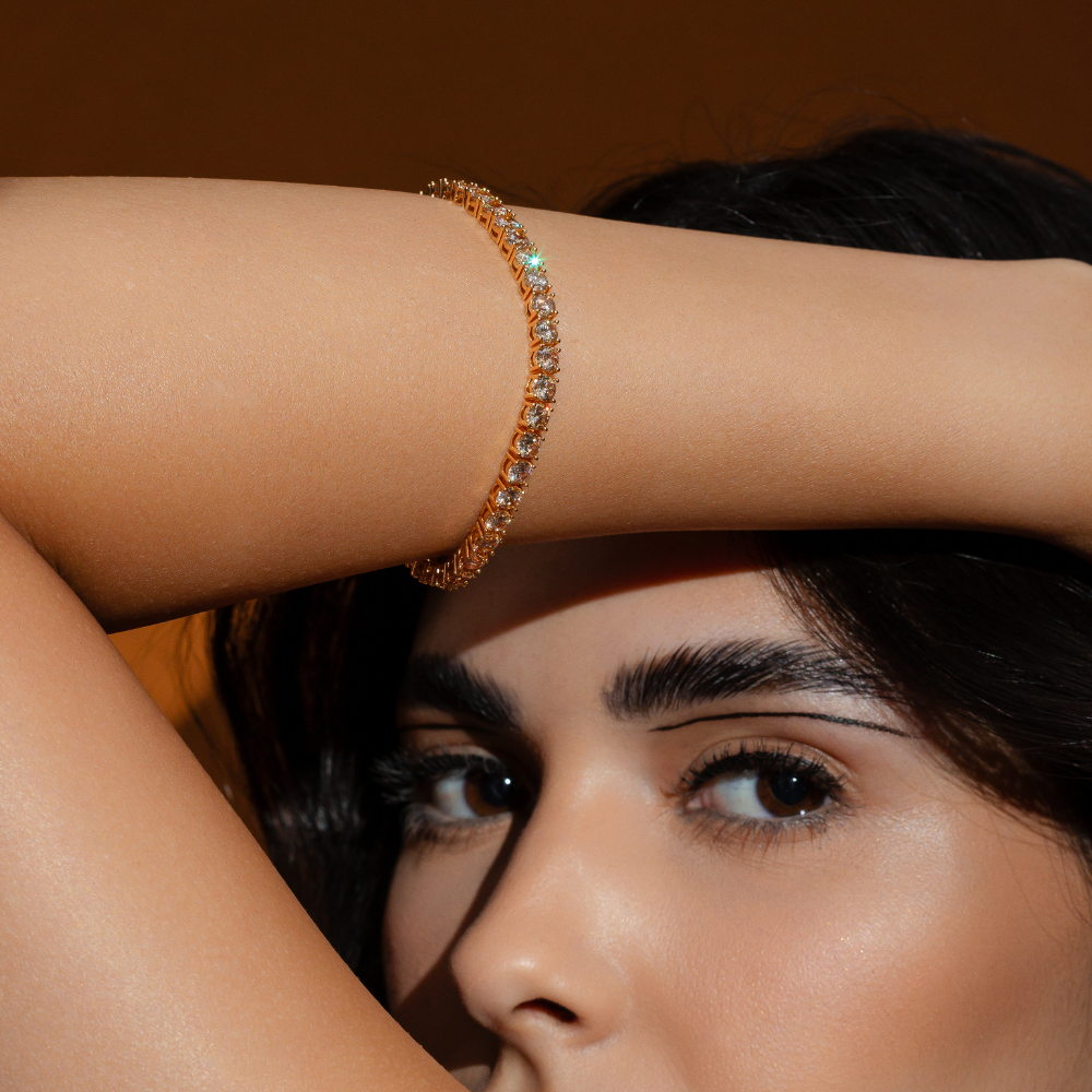 PULSEIRA RIVIERA CHAMPAGNE OURO 18K