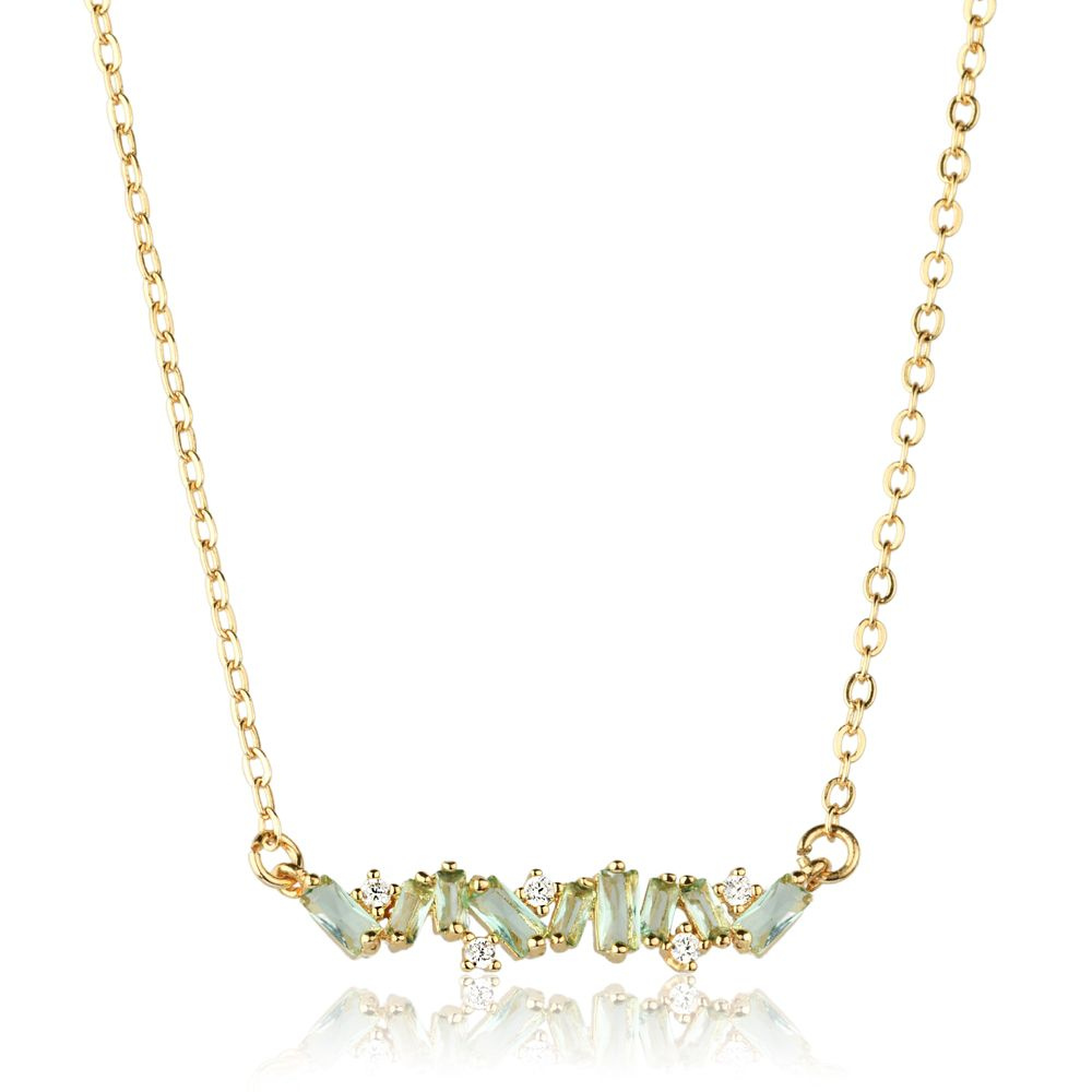 COLAR IRREGULAR BANHO RÓDIO BRANCO E OURO 18K