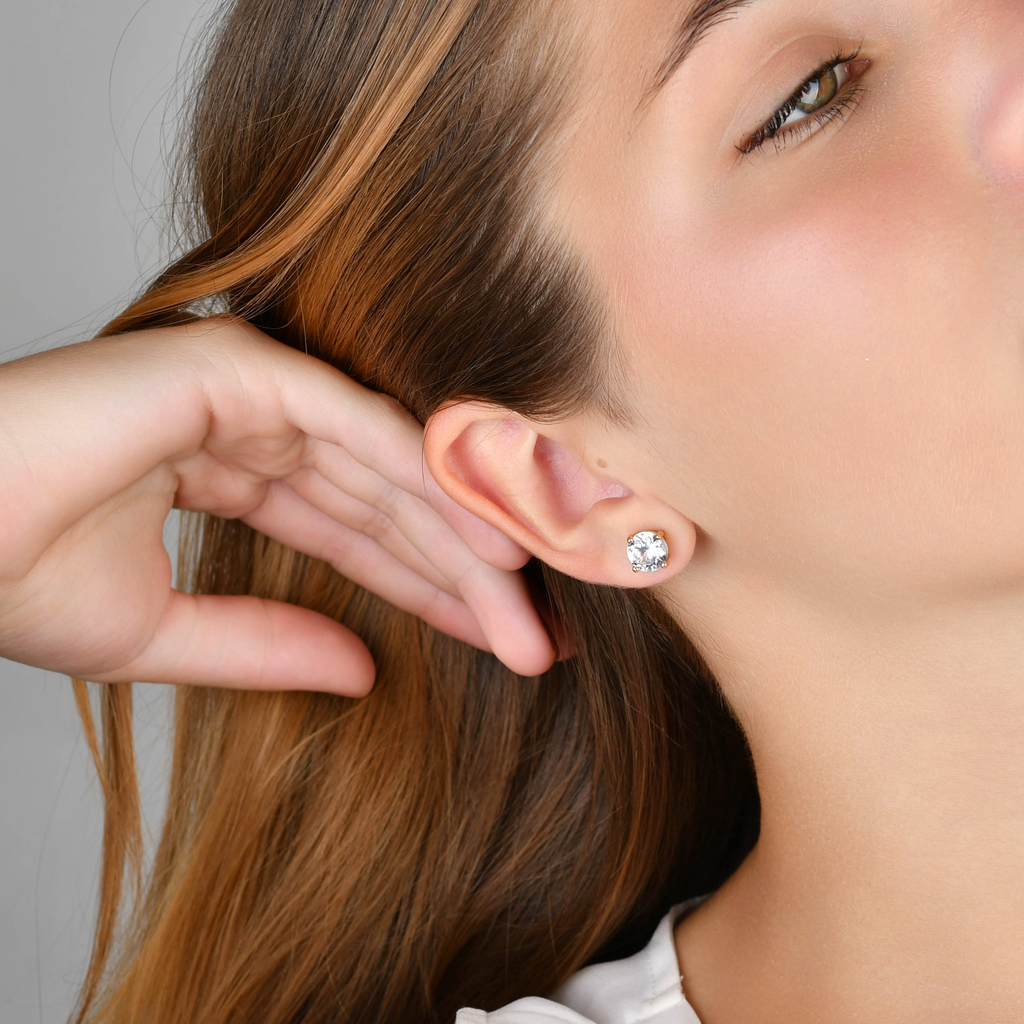 BRINCO SOLITÁRIO 8 MM