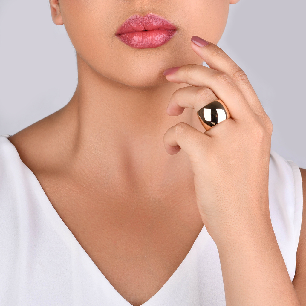 ANEL LISO BANHO OURO