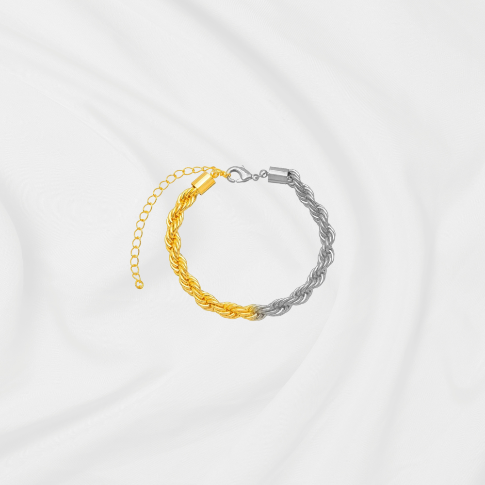 TORNOZELEIRA CORDÃO BAIANO BICOLOR