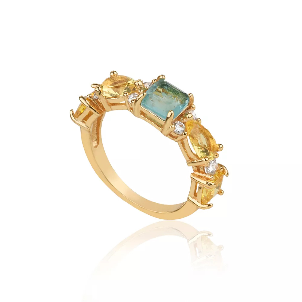 ANEL CRAVEJADO BANHO OURO 18K