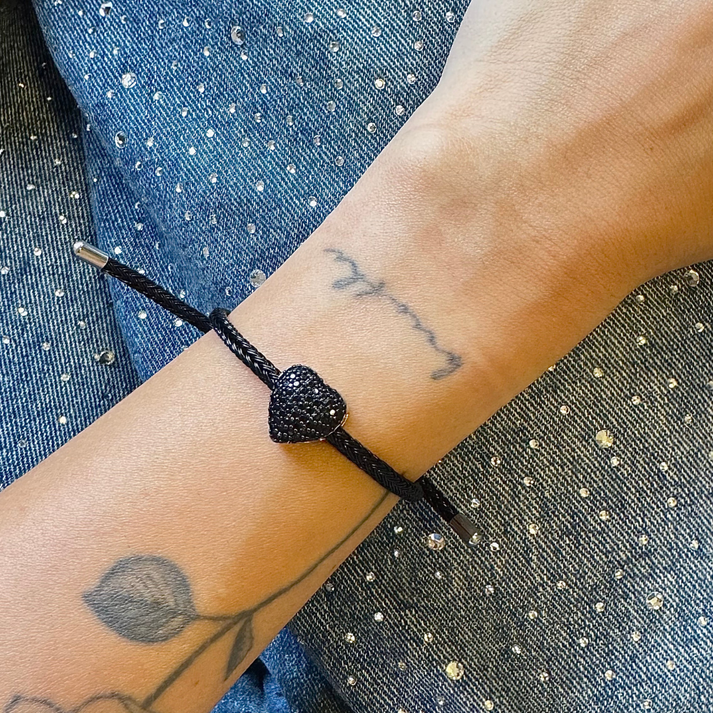 PINGENTE CORAÇÃO PRETO