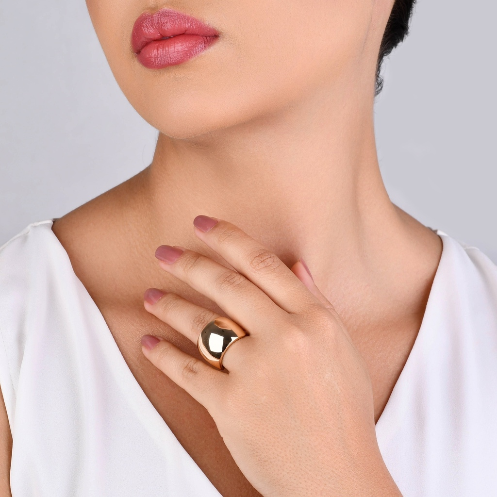 ANEL LISO BANHO OURO