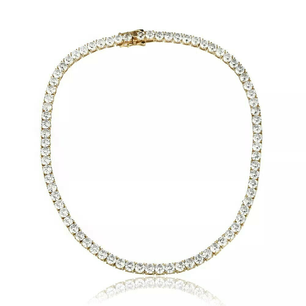 COLAR RIVIERA 4 PONTAS BANHO RÓDIO BRANCO OU OURO 18K
