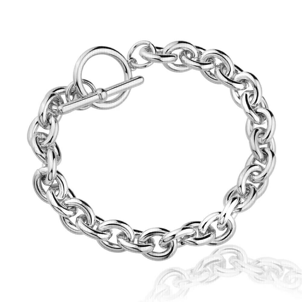 PULSEIRA ELOS BANHO RÓDIO BRANCO E OURO 18K