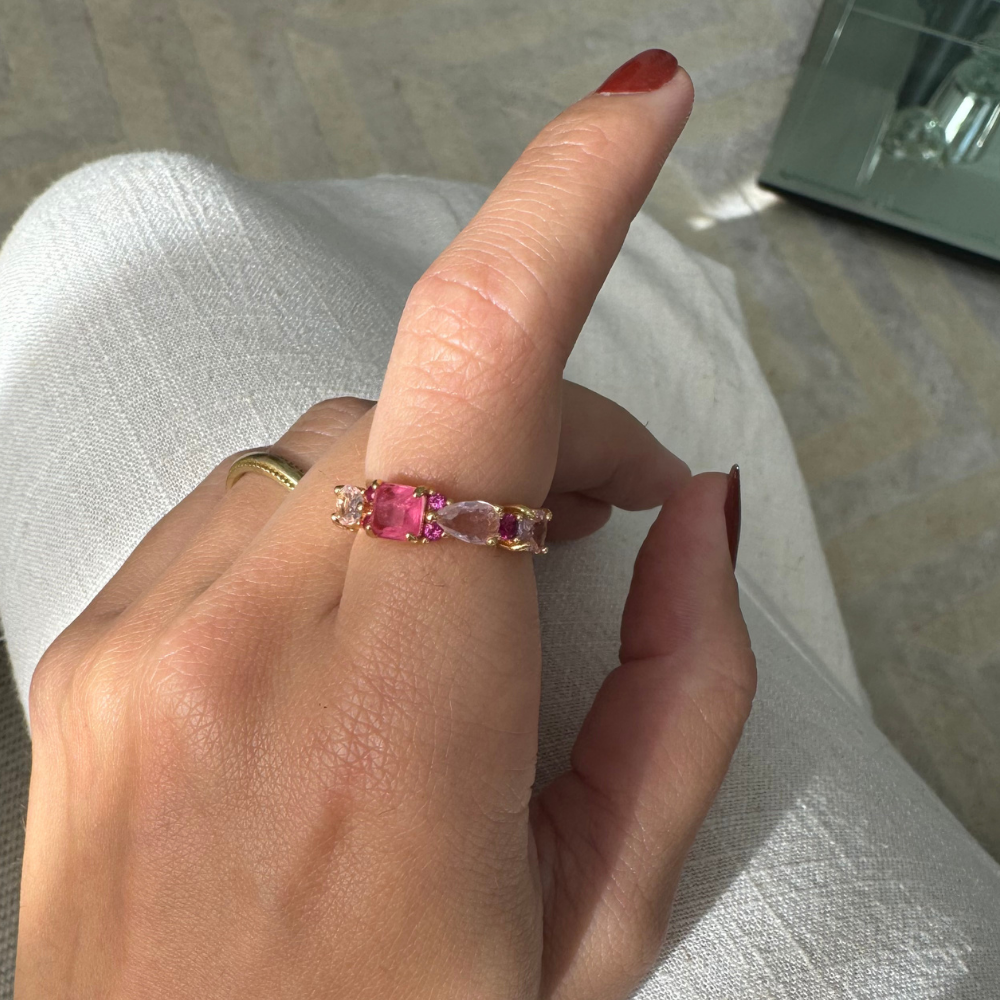 ANEL CRAVEJADO BANHO OURO 18K