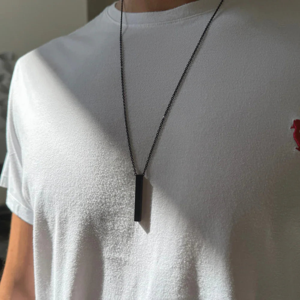 Colar Tungstênio Pingente Black, foto 4