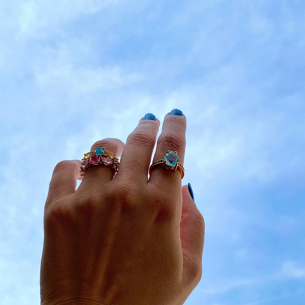 ANEL CRAVEJADO BANHO OURO 18K
