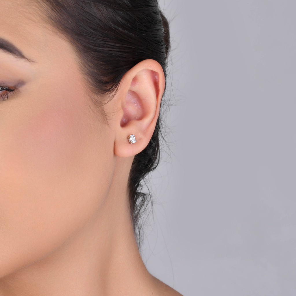 CONJUNTO BRINCO E COLAR ZIRCÔNIA CRISTAL RÓDIO BRANCO