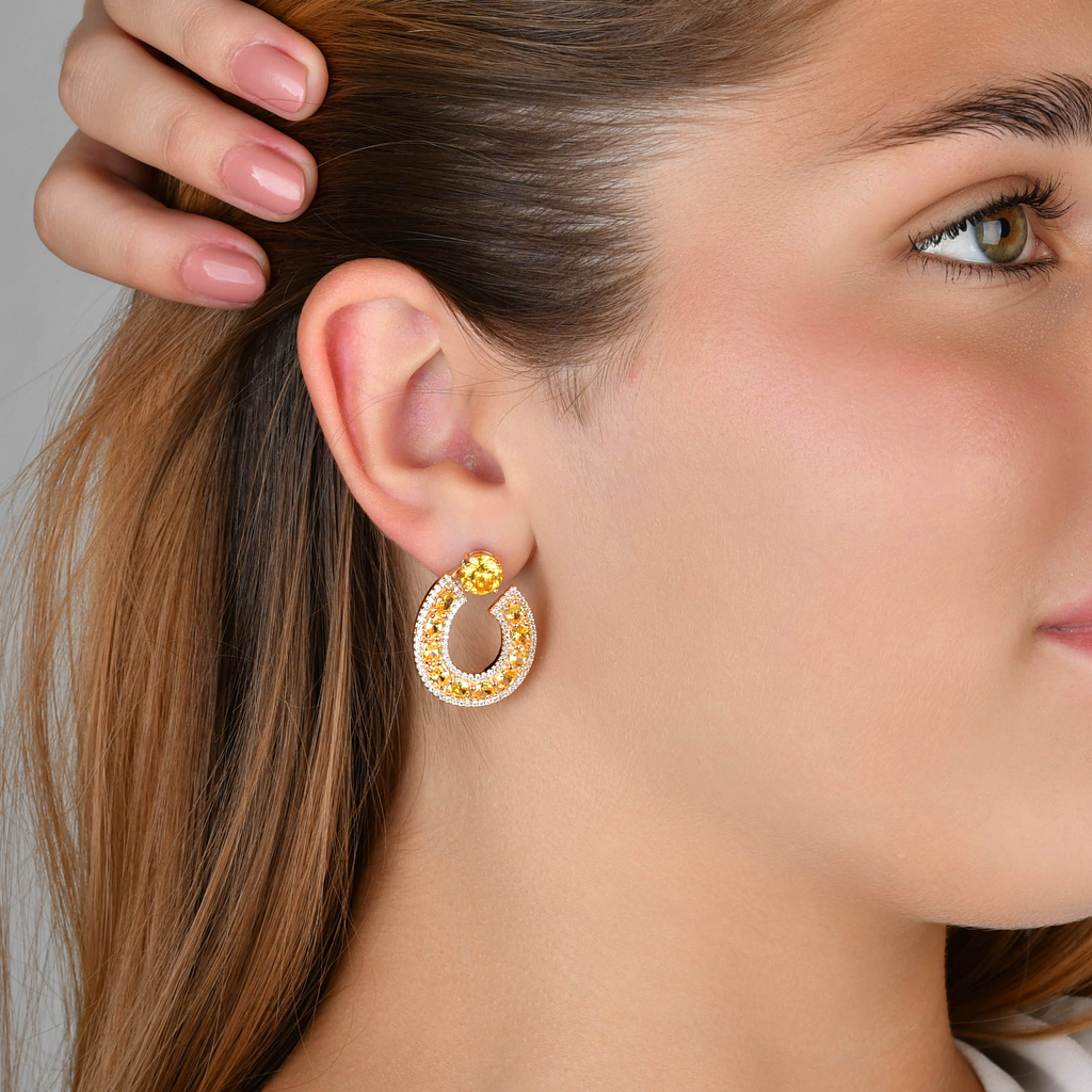 BRINCO FORMA U BANHO OURO 18K