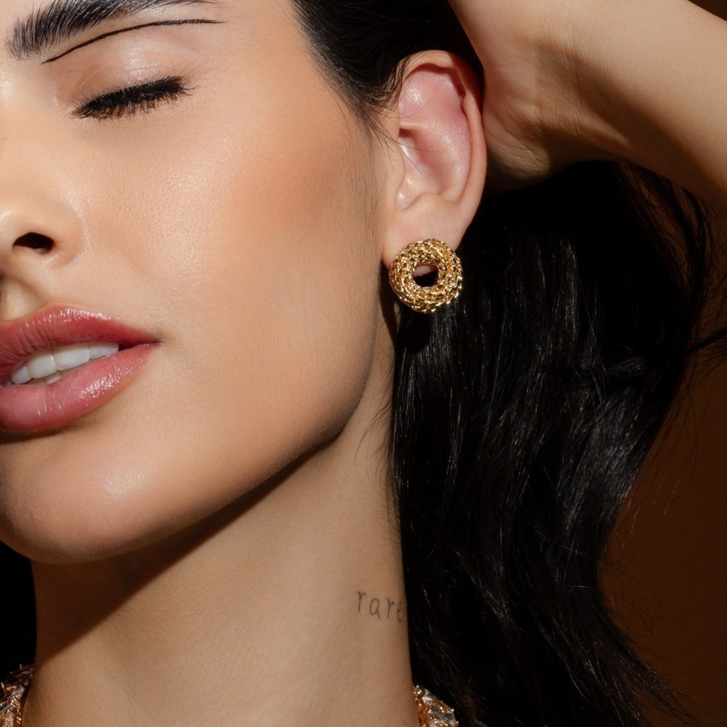 BRINCO TRANÇA BANHO RÓDIO OU OURO 18K