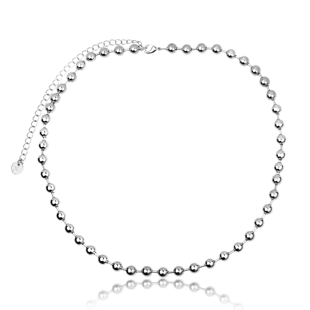 COLAR BOLA BANHO RÓDIO OU OURO 18K