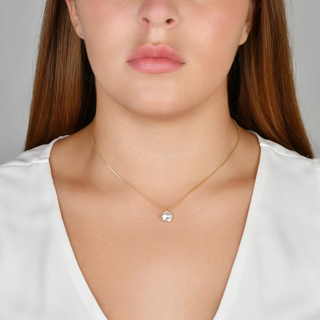 COLAR PONTO DE LUZ BANHO OURO