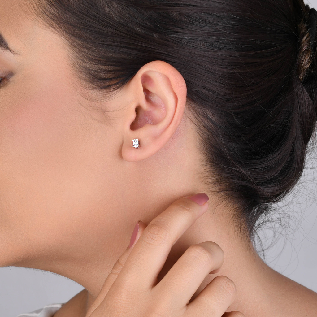 CONJUNTO BRINCO E COLAR ZIRCÔNIA CRISTAL RÓDIO BRANCO